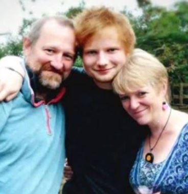 Imogen Sheeran with her husband John Sheeran and son Ed Sheeran